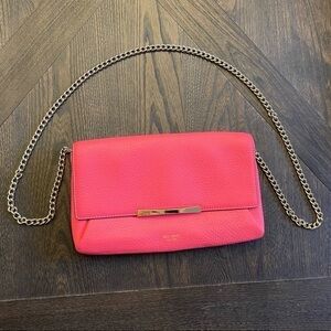 NWOT Kate Spade Pink Soft Leather Bag With Chain